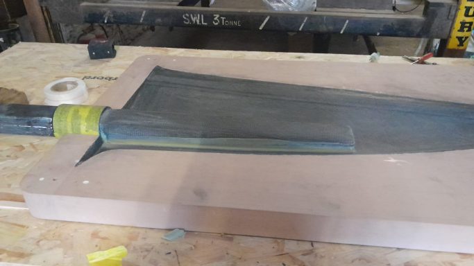 new rudders for Morpheus, Shuttleworth 39' trimaran